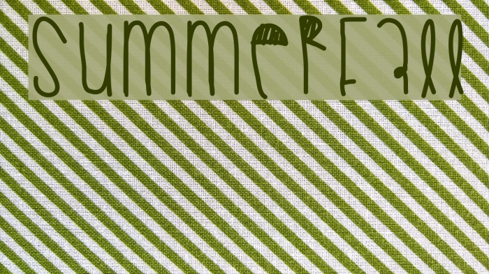 Summerfall Font examples