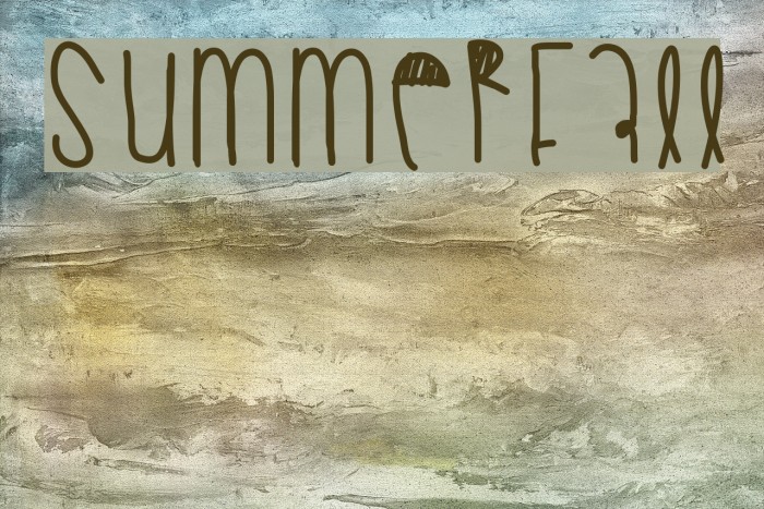 Summerfall Font examples