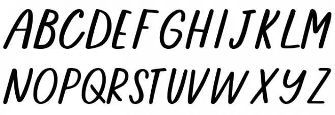 Summerfriday Schriftart Groß