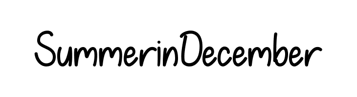 SummerinDecember Font