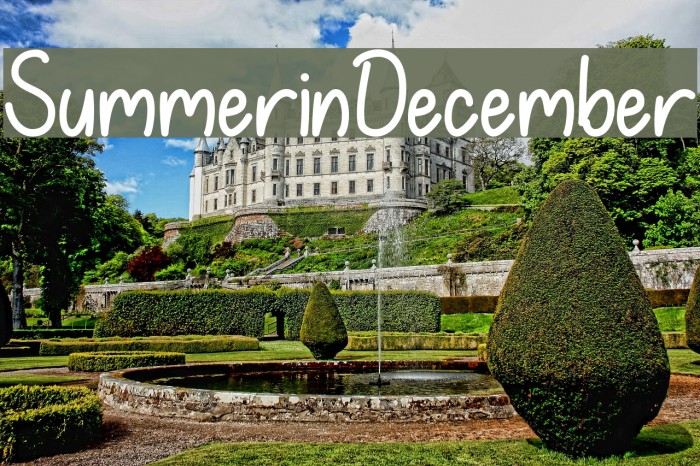 SummerinDecember Font examples