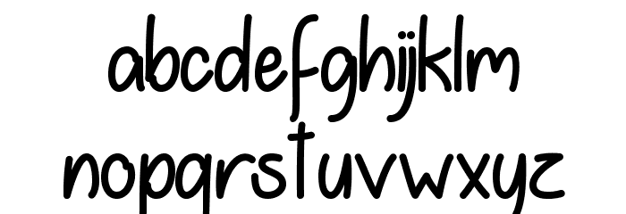 SummerinDecember Font LOWERCASE