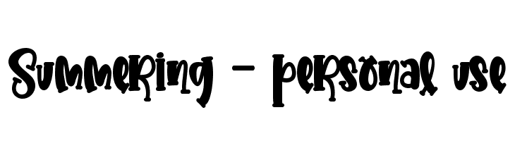 Summering - personal use  font caratteri gratis