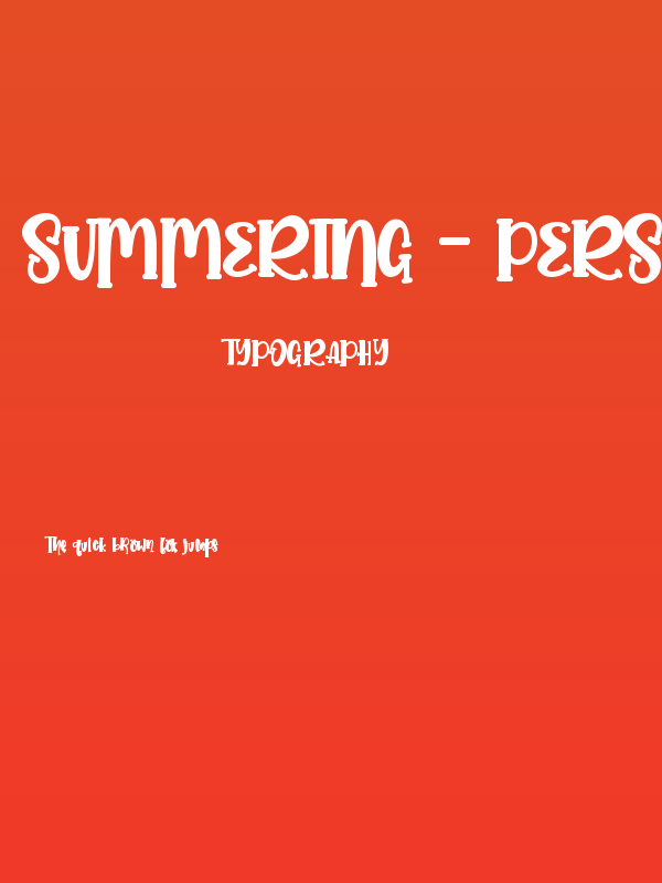 Summering - personal use Poster