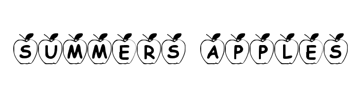 Summers Apples  नि: शुल्क फ़ॉन्ट्स डाउनलोड