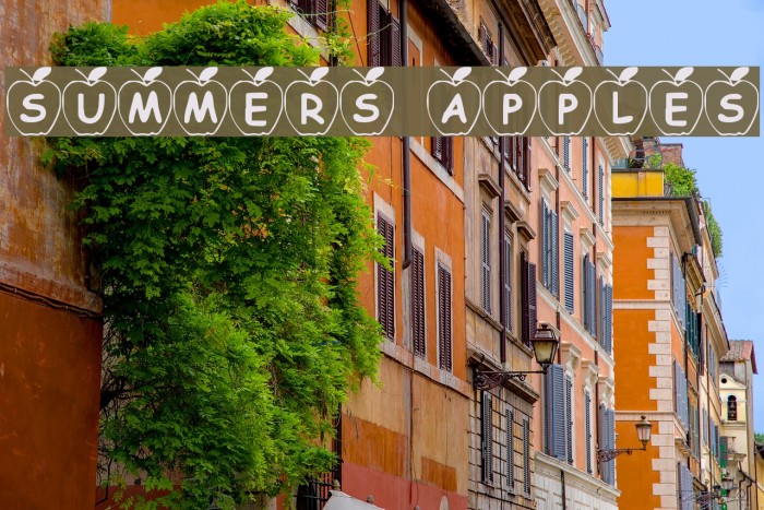Summers Apples Font examples