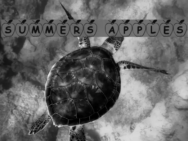 Summers Apples Schriftart examples
