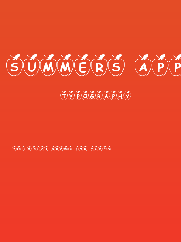 Summers Apples Poster