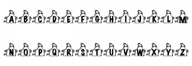 Summers Aprons Шрифта ВЕРХНИЙ