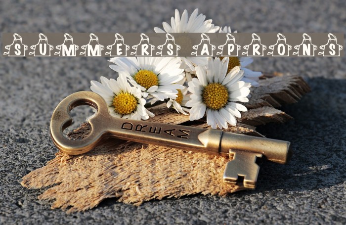 Summers Aprons フォント examples