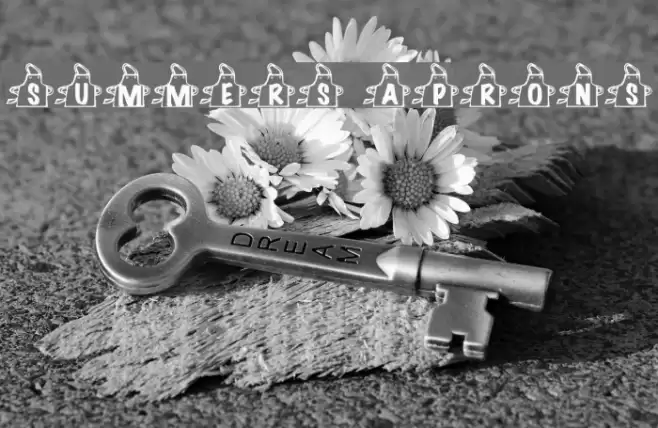 Summers Aprons Font examples