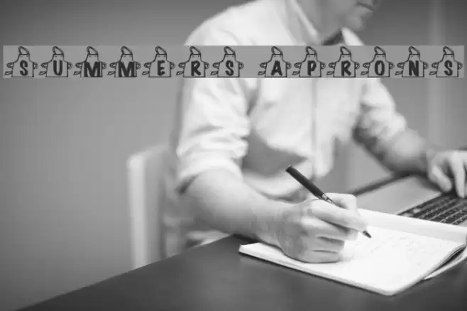 Summers Aprons Font examples