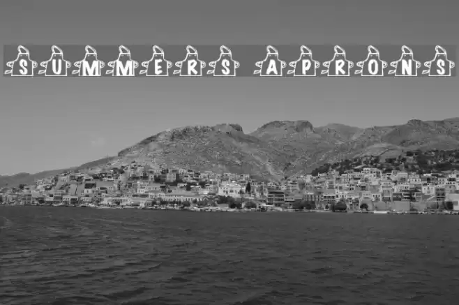 Summers Aprons Font examples