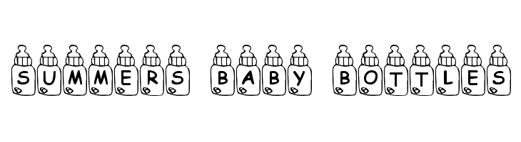 Summers Baby Bottles  フリーフォントのダウンロード