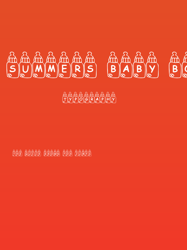 Summers Baby Bottles Poster