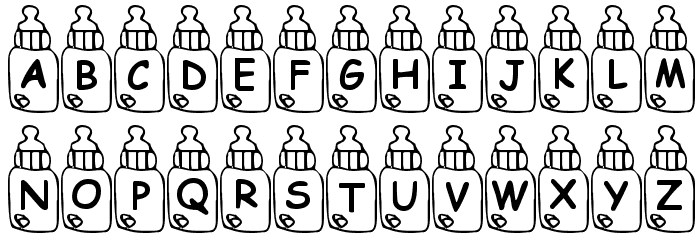 Summers Baby Bottles Polices MINUSCULES