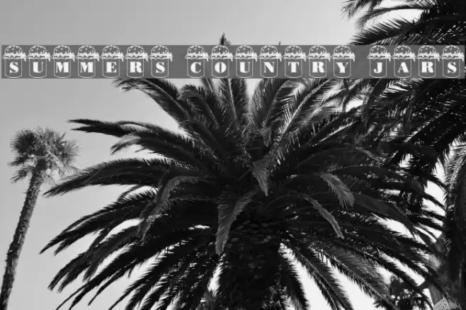 Summers Country Jars Schriftart examples