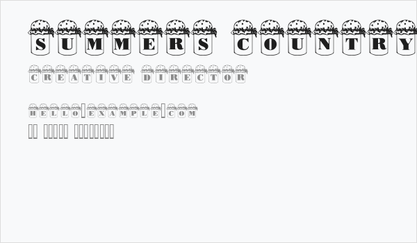 Summers Country Jars Business Card