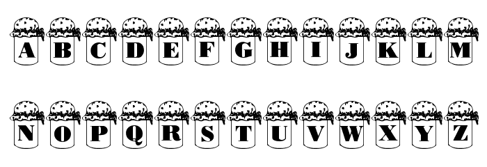 Summers Country Jars Font LOWERCASE