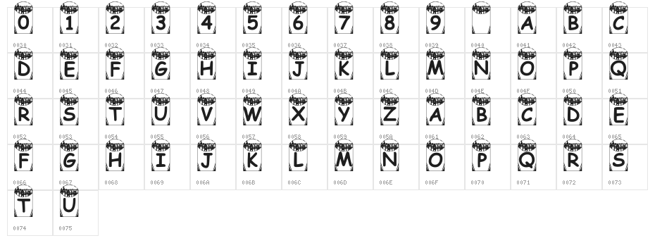 Summers Crayons Character Map