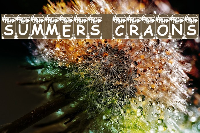 Summers Crayons Schriftart examples