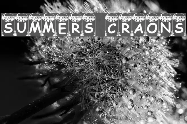 Summers Crayons Schriftart examples