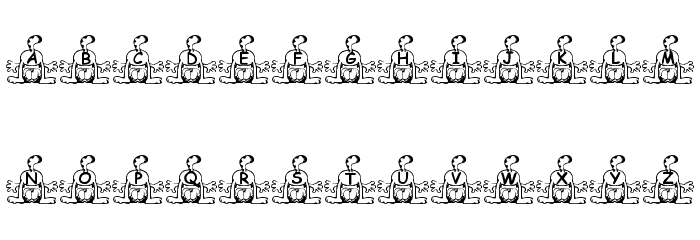 Summer's Garfield Font LOWERCASE