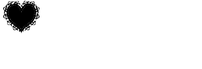 Summer's LaceHearts Font LOWERCASE