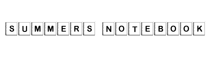 Summers Notebook Font