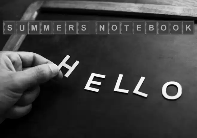Summers Notebook Font examples