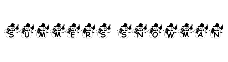 Summers Snowman Font