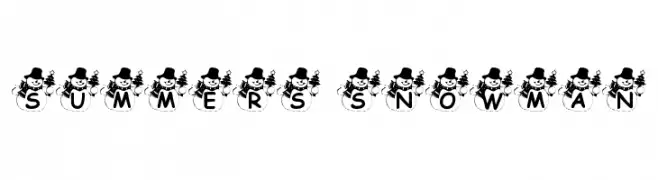 Summers Snowman  Free Fonts Download