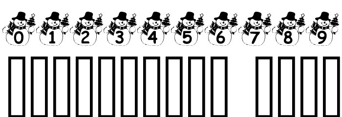 Summers Snowman Font OTHER CHARS