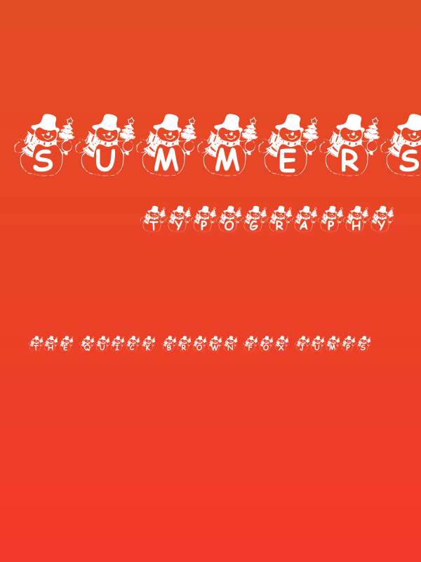 Summers Snowman Poster