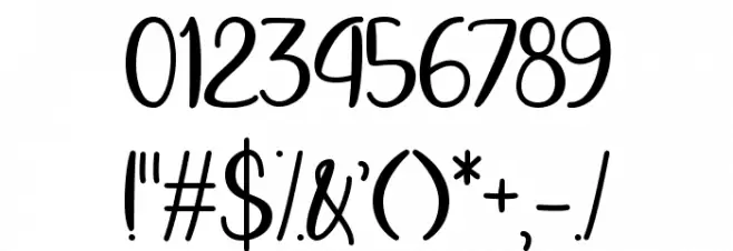 SummersVictoryOverSpring Font OTHER CHARS