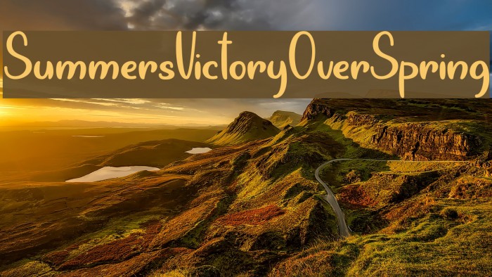 SummersVictoryOverSpring Шрифта examples
