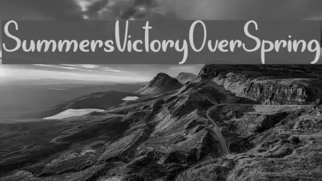 SummersVictoryOverSpring Font examples