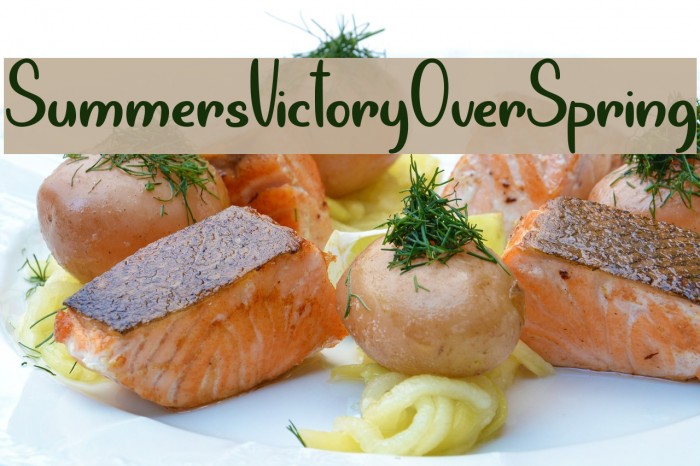SummersVictoryOverSpring Шрифта examples
