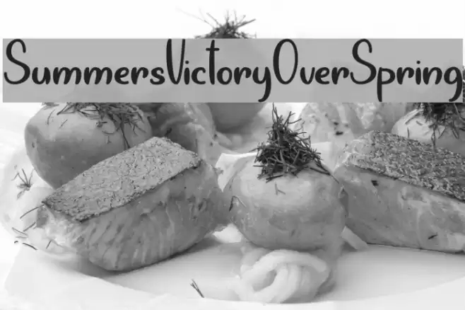 SummersVictoryOverSpring Font examples