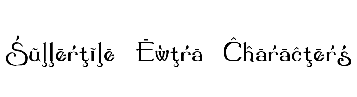 Summertime Extra Characters Font