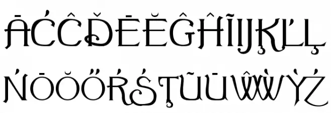 Summertime Extra Characters Шрифта ВЕРХНИЙ