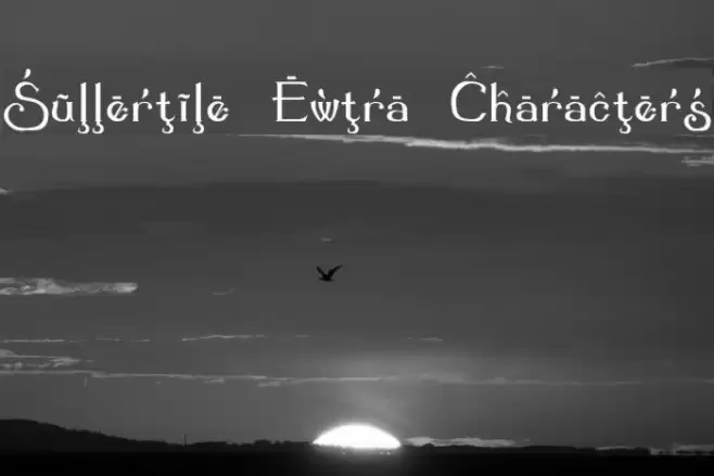 Summertime Extra Characters フォント examples