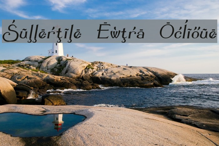 Summertime Extra Oblique Fonte examples