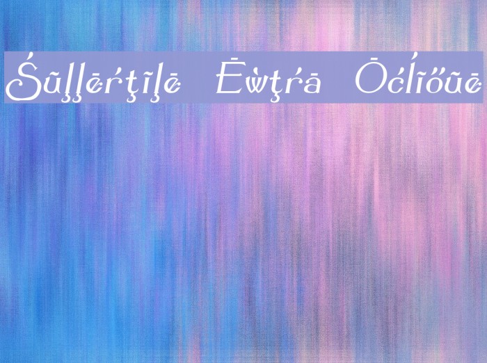 Summertime Extra Oblique Fonte examples