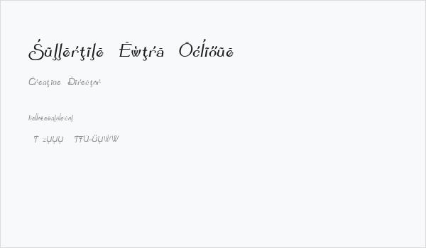 Summertime Extra Oblique Business Card