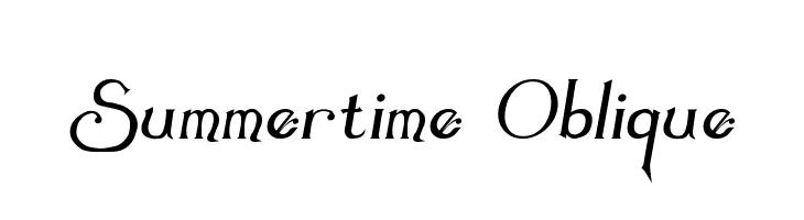 Summertime Oblique  नि: शुल्क फ़ॉन्ट्स डाउनलोड
