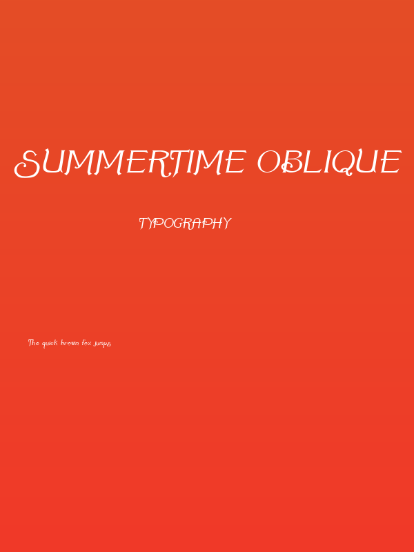 Summertime Oblique Poster