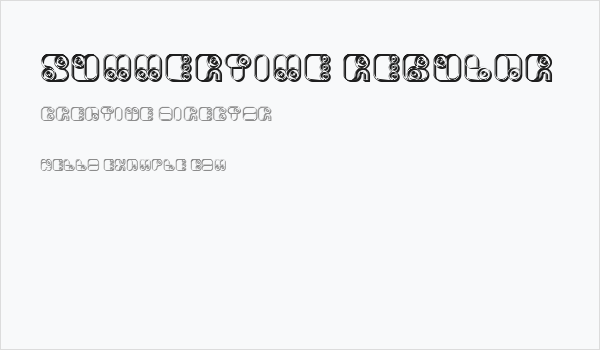 Summertime Regular Business Card