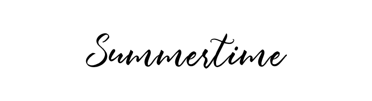 Summertime  Frei Schriftart Herunterladen