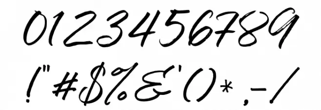 Summertime Font OTHER CHARS